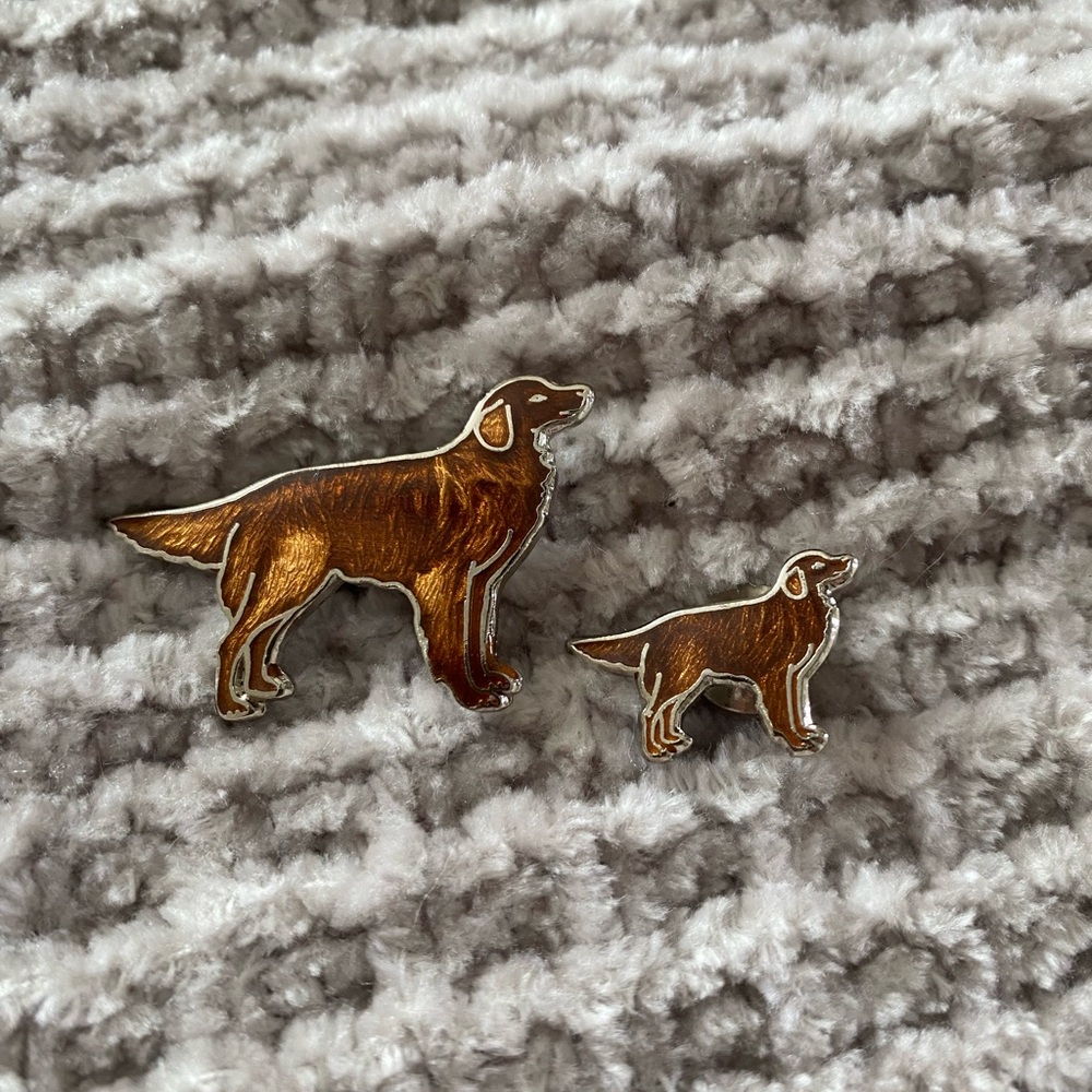 Golden Retriever dog pin mafco pin